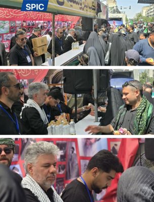 برپایی موکب خدمترسانی شرکت پتروشیمی سبلان در آیین وداع با رهبر شهید