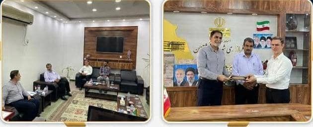 نشست فرماندار دشتستان با مدیرکل بنیاد شهید استان بوشهر / ابلاغ ریاست بنیاد شهید شهرستان به شهرام قلیزاده